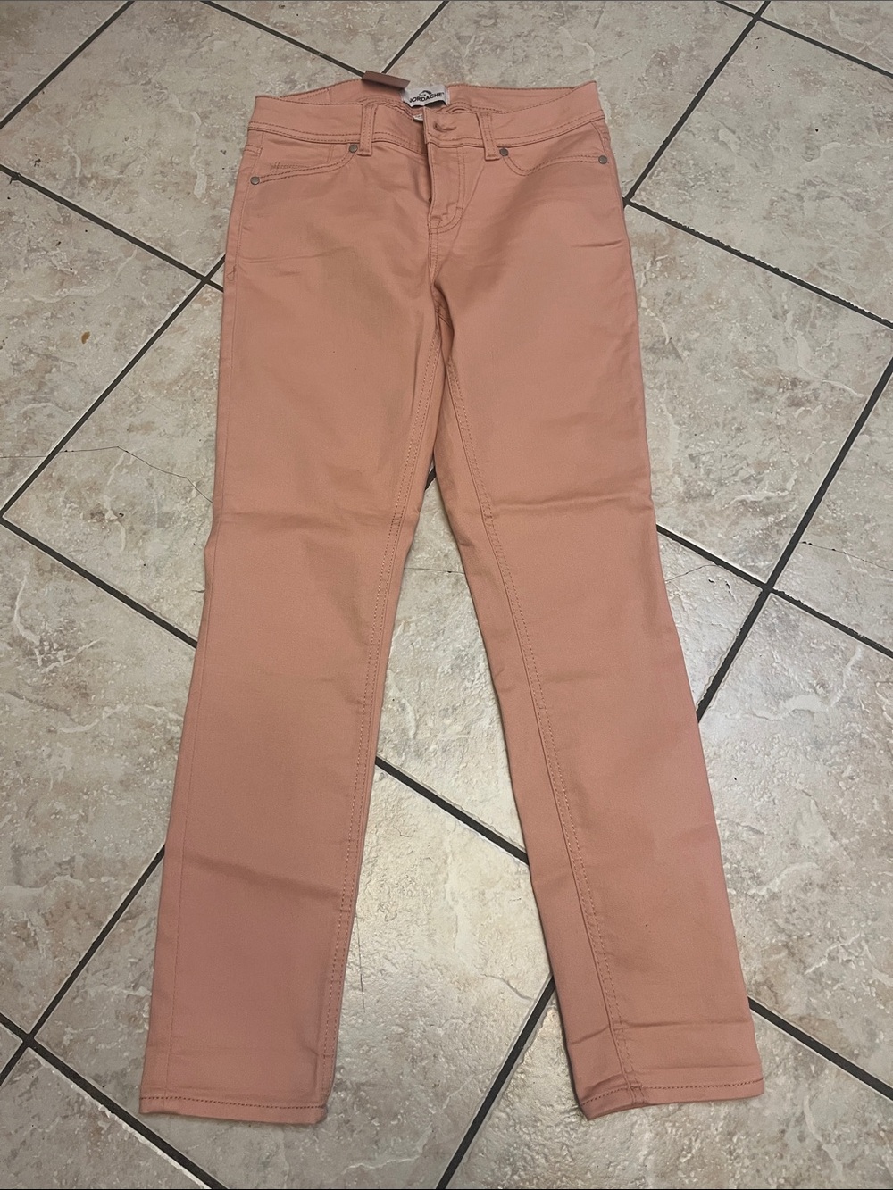 Jordache PINK/Peach Skinny Jeans 4 NWT